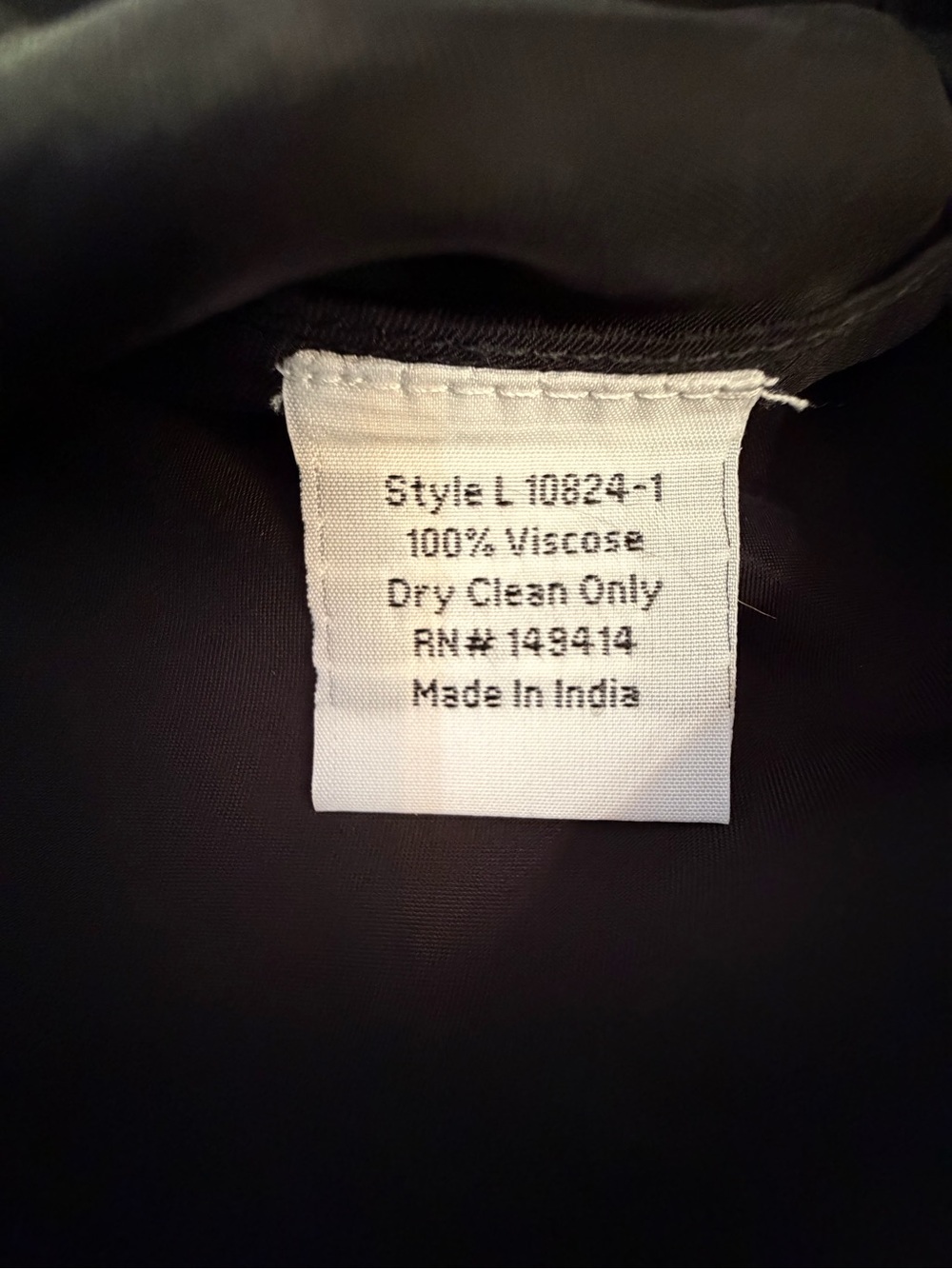Johnny Was Black Satin V-Neck Camisole Size XL Minimalist Please see condition - Picture 3 of 14